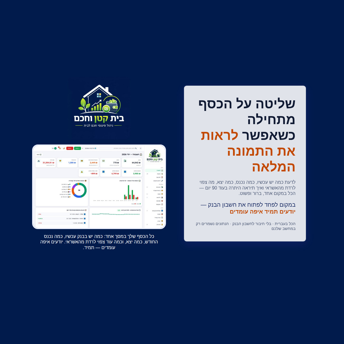 בית קטן וחכם — ניהול כספי המשפחה